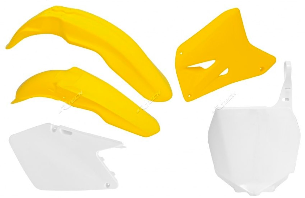 Plastiche Suzuki RM 125 250 20012011 giallo bianco